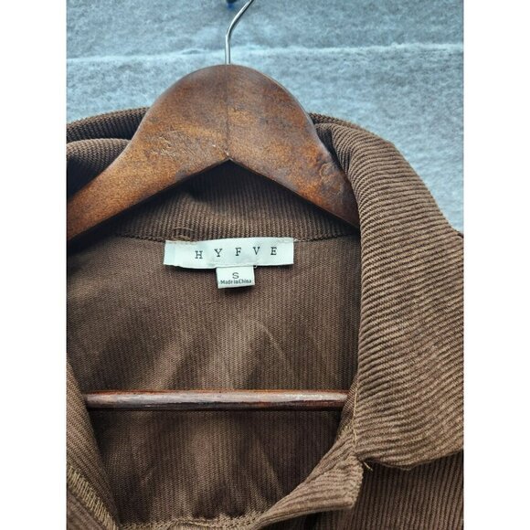 HYFVE Brown Sherpa Button-Up Jacket Size S - Picture 2 of 5